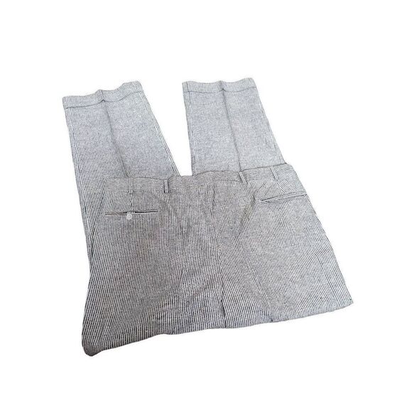 Majer Slacks Men's Blue & White Striped Mid-Rise Pants Size 40 - Picture 2 of 4